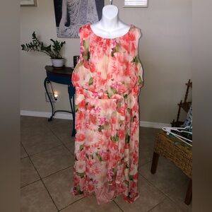 Shelby & Palmer Floral High Low Wrap Dress 16W